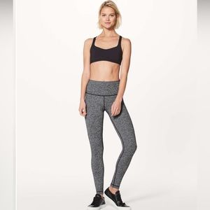 Lululemon Wunder Under Hi-Rise Tight 28" Heather Black Size 6